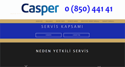 Desktop Screenshot of casperyetkiliservis.com